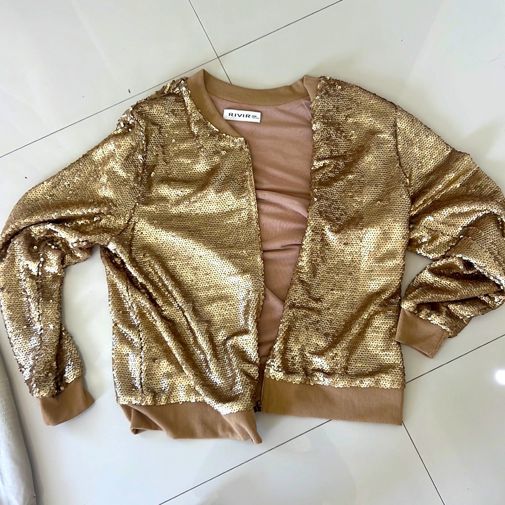 Gold sparkly jacket